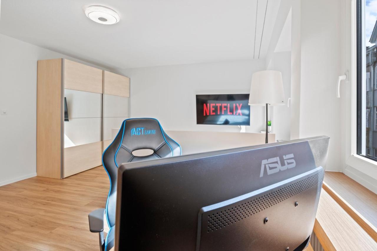 Pearlstay - City Center Twin Bed Workplace Washer Winterthur Bagian luar foto